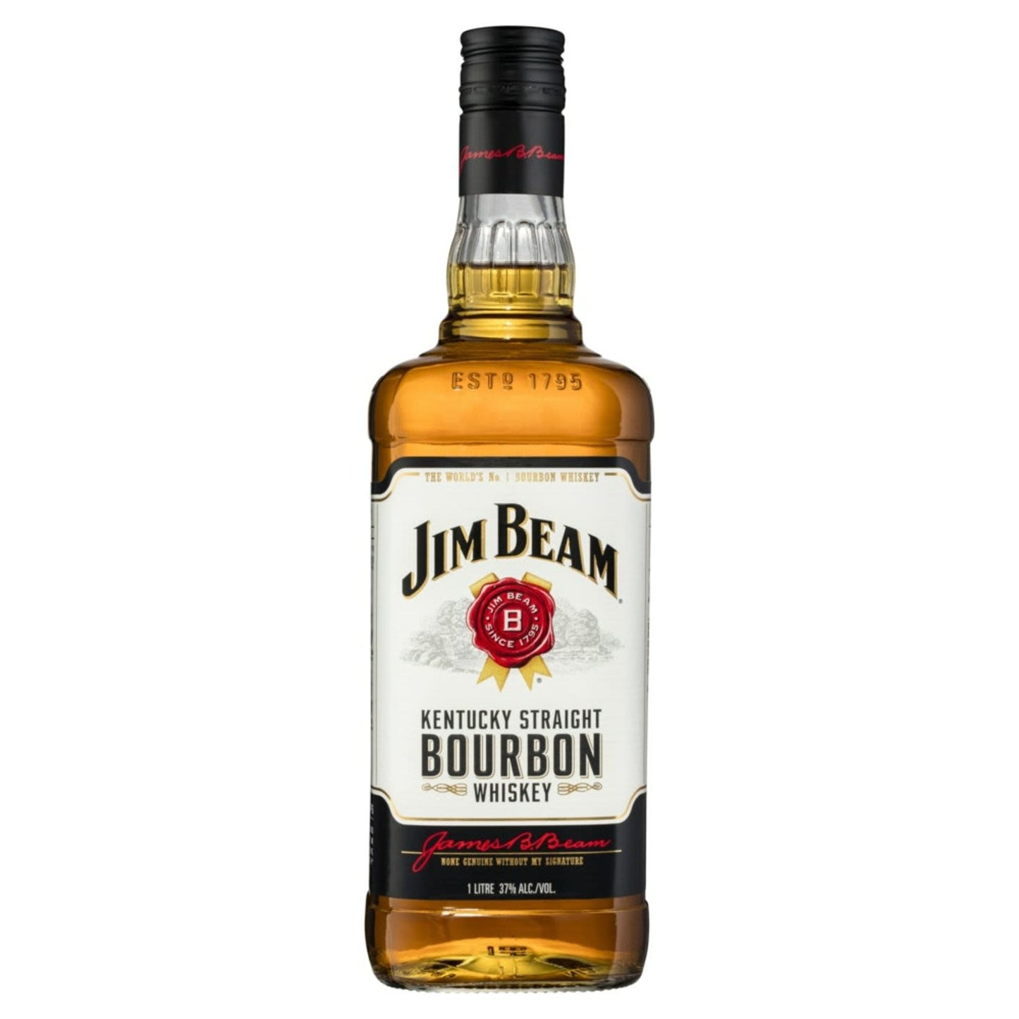 Jim Beam White Label Bourbon Whiskey 1L