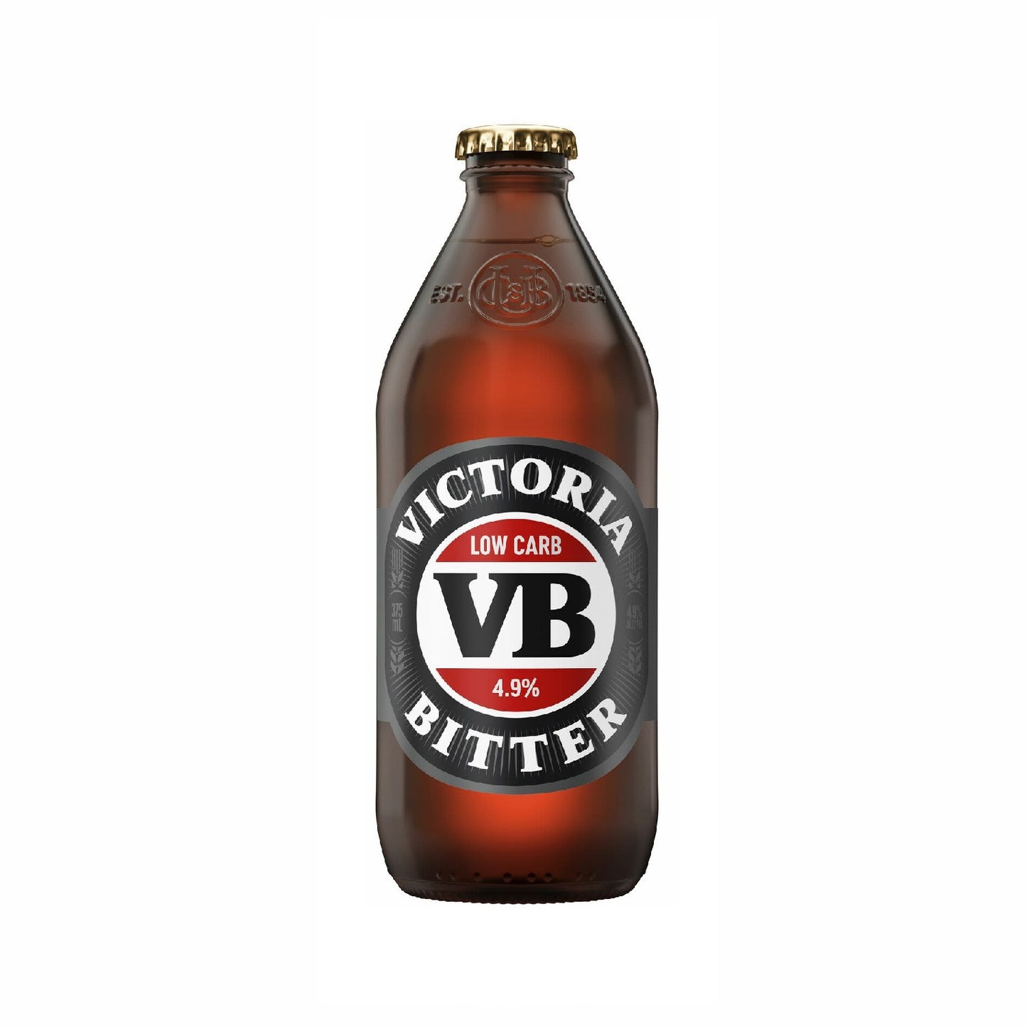 Victoria Bitter Low Carb Bottle 24 Pack