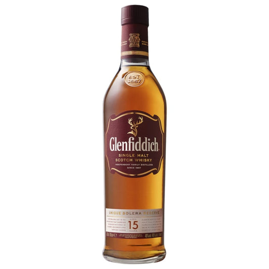 Glenfiddich 15 Year Old Single Malt Scotch Whisky 700mL