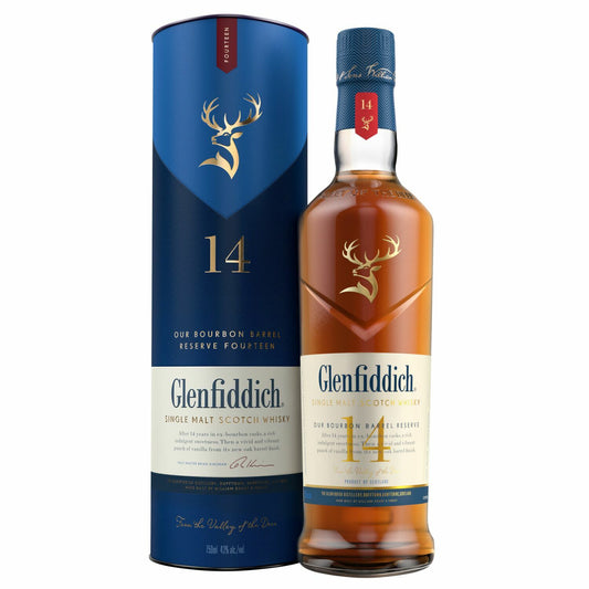 Glenfiddich 14 Year Old Single Malt Scotch Whisky 700mL