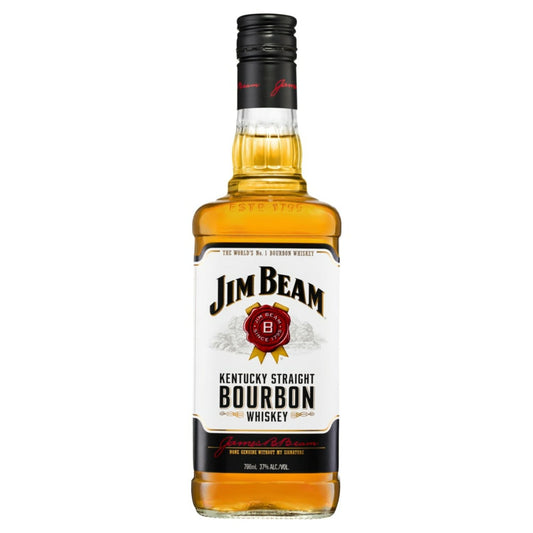 Jim Beam White Label Bourbon Whiskey 700mL