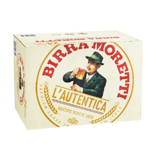 Birra Moretti Lager Bottle 24 Pack