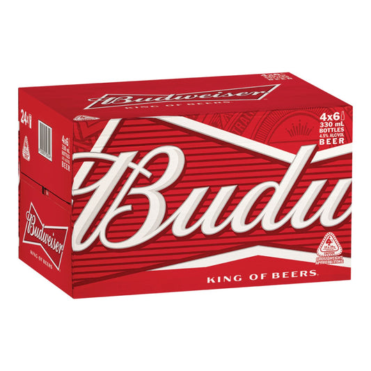 Budweiser Lager Bottle 24 Pack