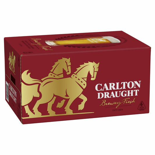 Carlton Draught Bottle 24 Pack