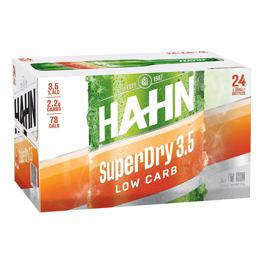 Hahn SuperDry 3.5% Bottle 24 Pack