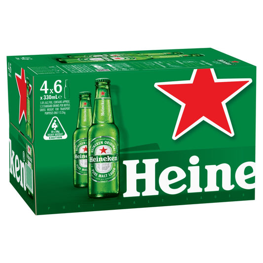 Heineken Original Lager Bottle 24 Pack