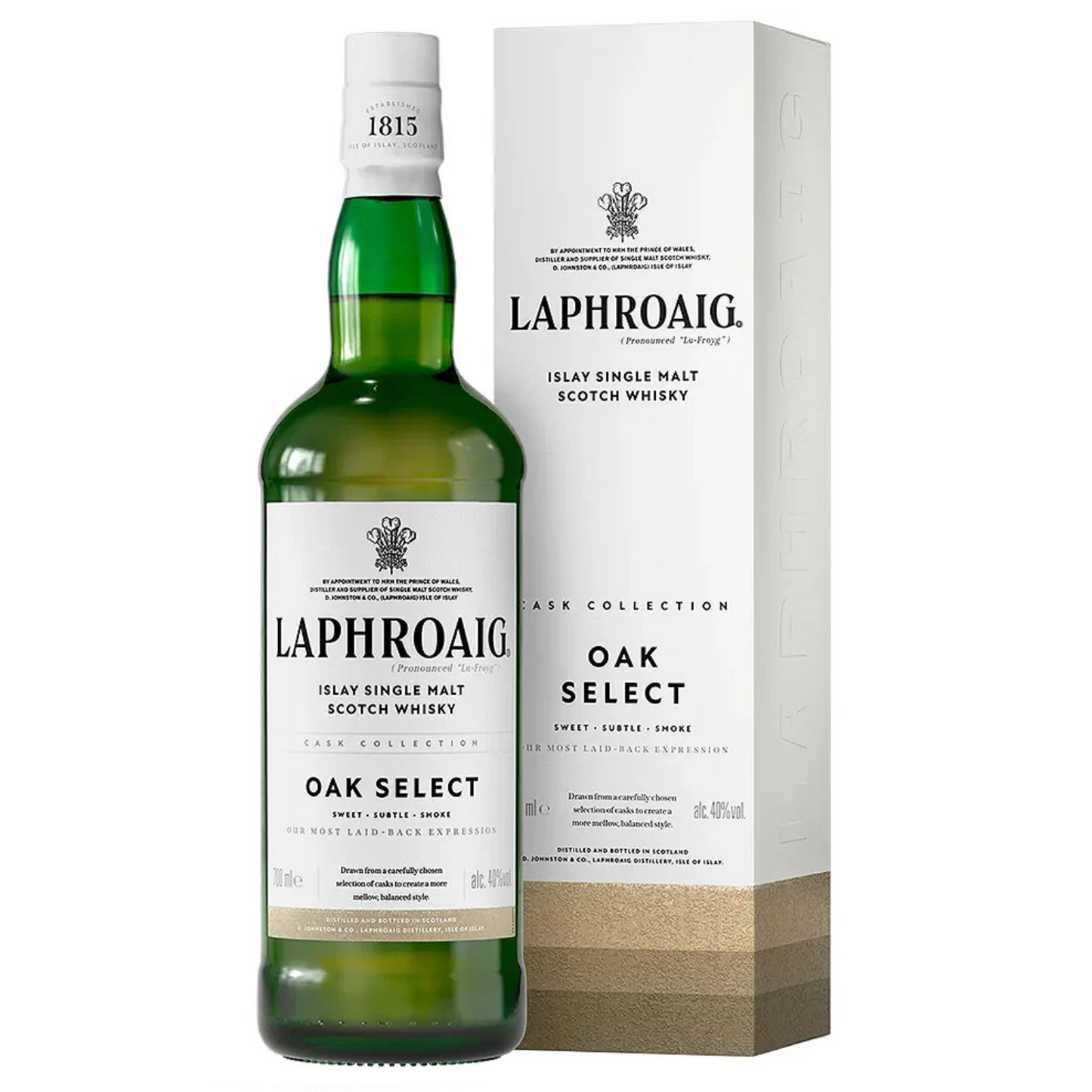 Laphroaig Oak Select Islay Single Malt Scotch Whisky 700mL